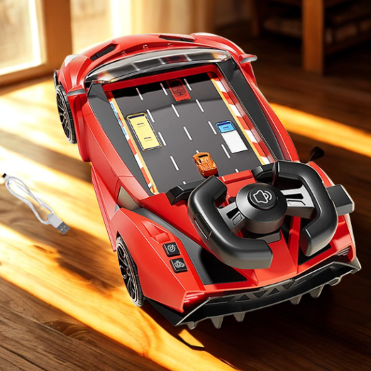 🏁 TurboTrack™ – 2-in-1 Race Car Arena for Kids