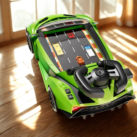 🏁 TurboTrack™ – 2-in-1 Race Car Arena for Kids