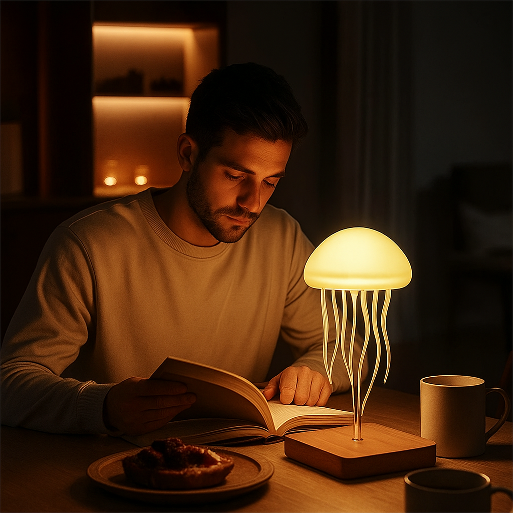 Jellyfish Cartoon LED Night Light – JellyGlow™