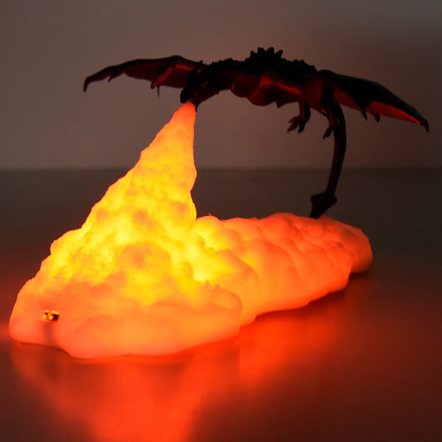 Fire & Ice Dragon Lamp – DragonAura™