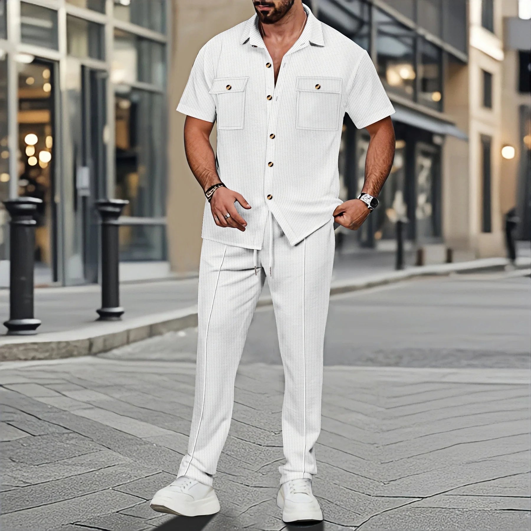 Waffle Texture Duo – GridLoom™