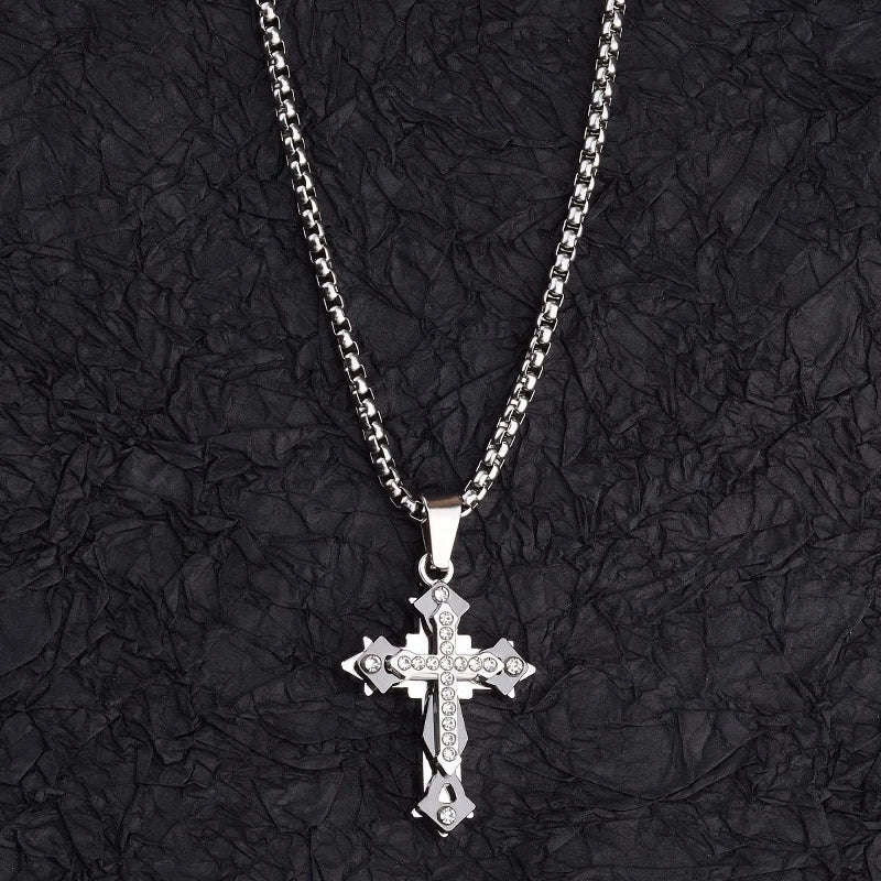 Titanium Steel Cross Necklace – TitanFaith™