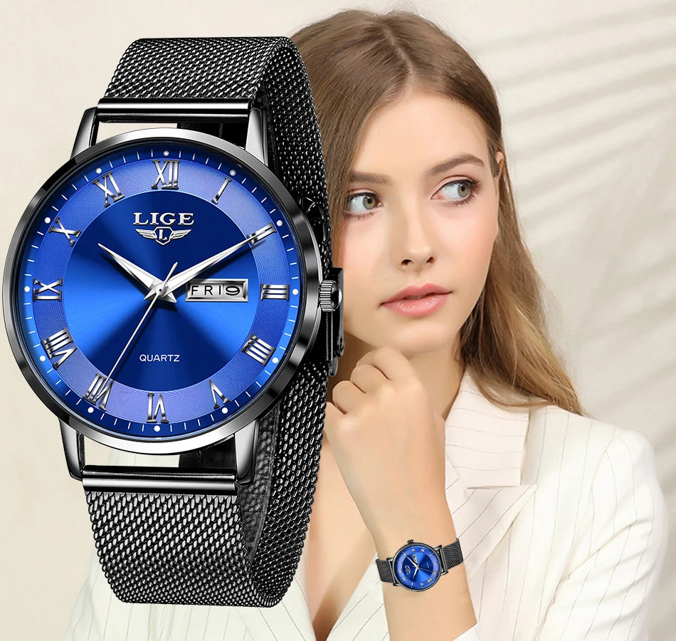 LIGE Luxury Bracelet Watch – 2024 Edition