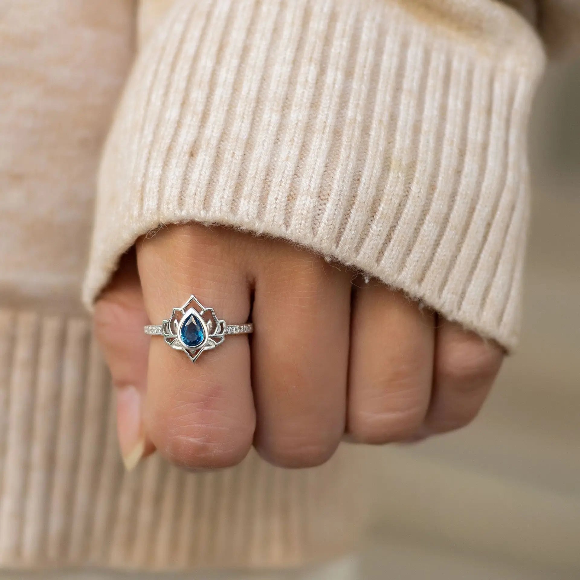 Vintage Lotus Adjustable Ring – LotusBloom™