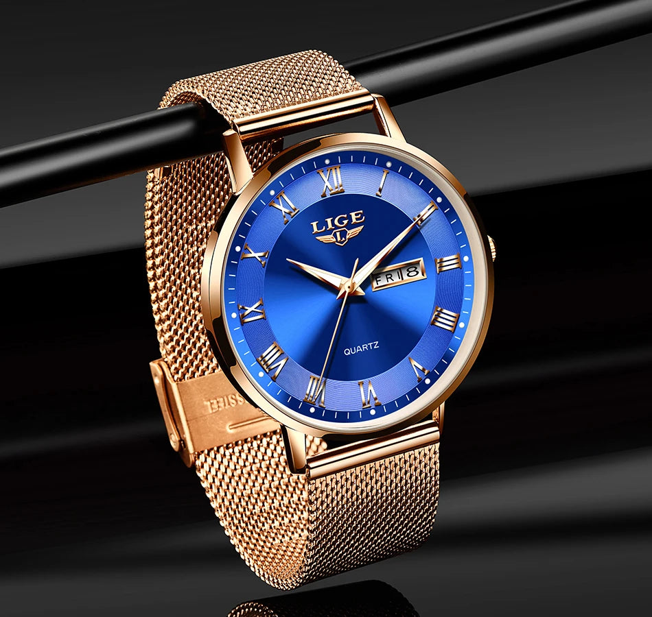 LIGE Luxury Bracelet Watch – 2024 Edition