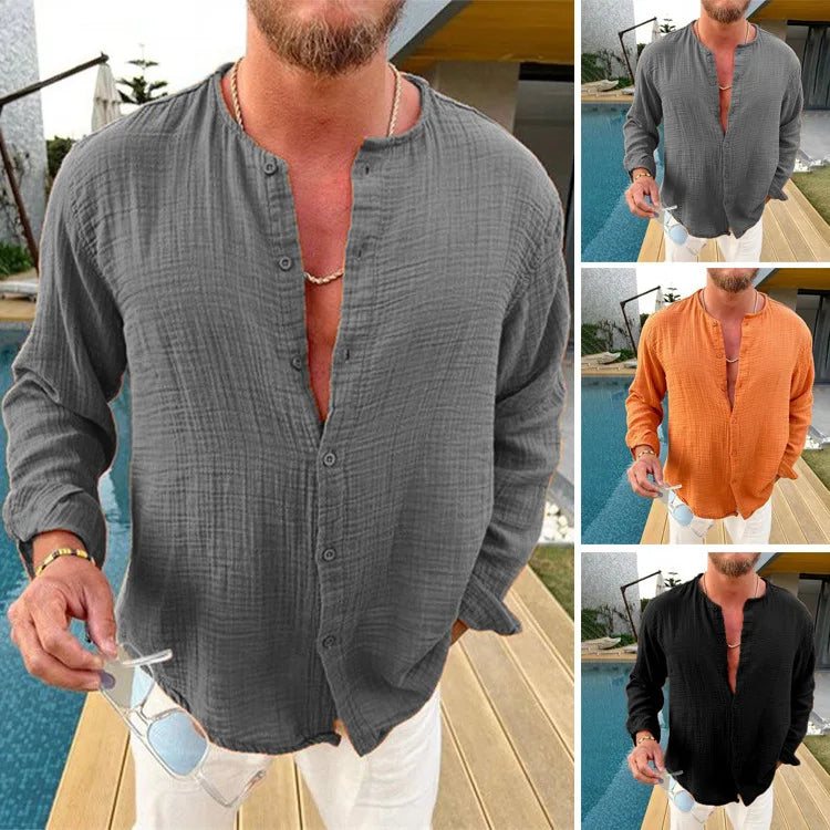 Wrinkle-Layer Shirt – DriftLinen™