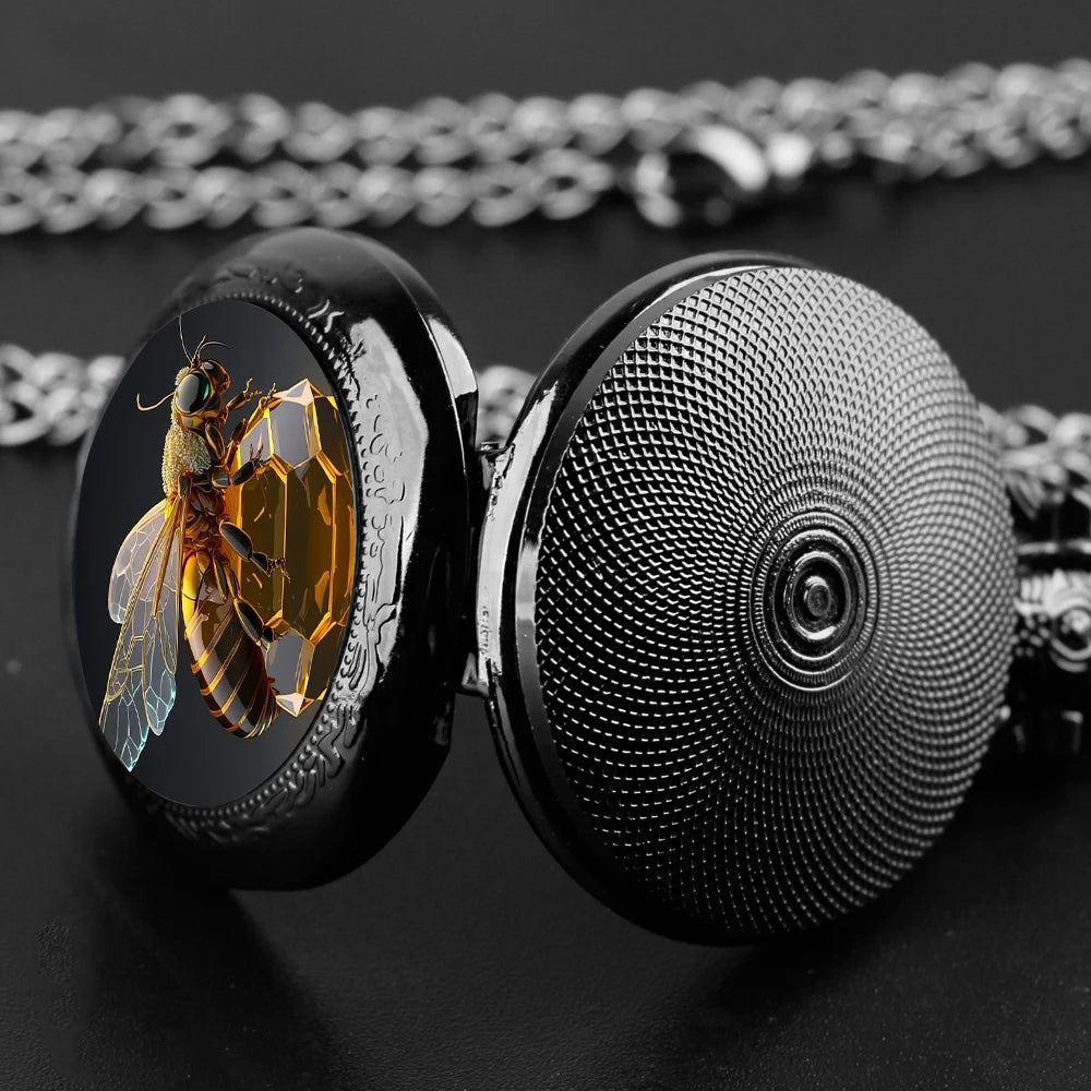 Honey Glass Dome Pocket Watch – TimeHive™