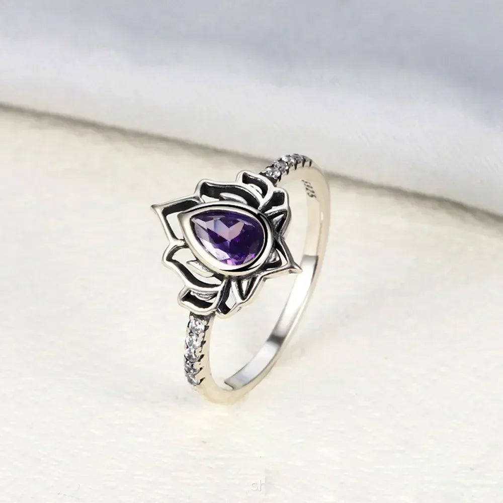 Vintage Lotus Adjustable Ring – LotusBloom™