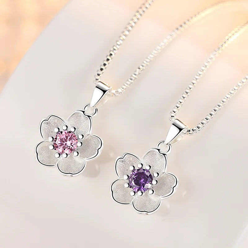BlossomAura™ – Sterling Silver Necklace