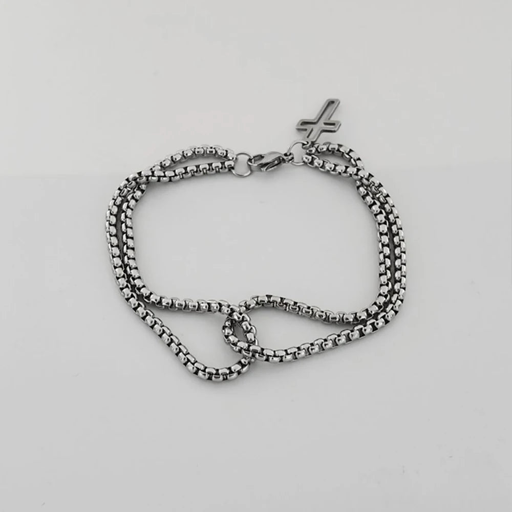 Double Chain Cross Bracelet – CrossLink™