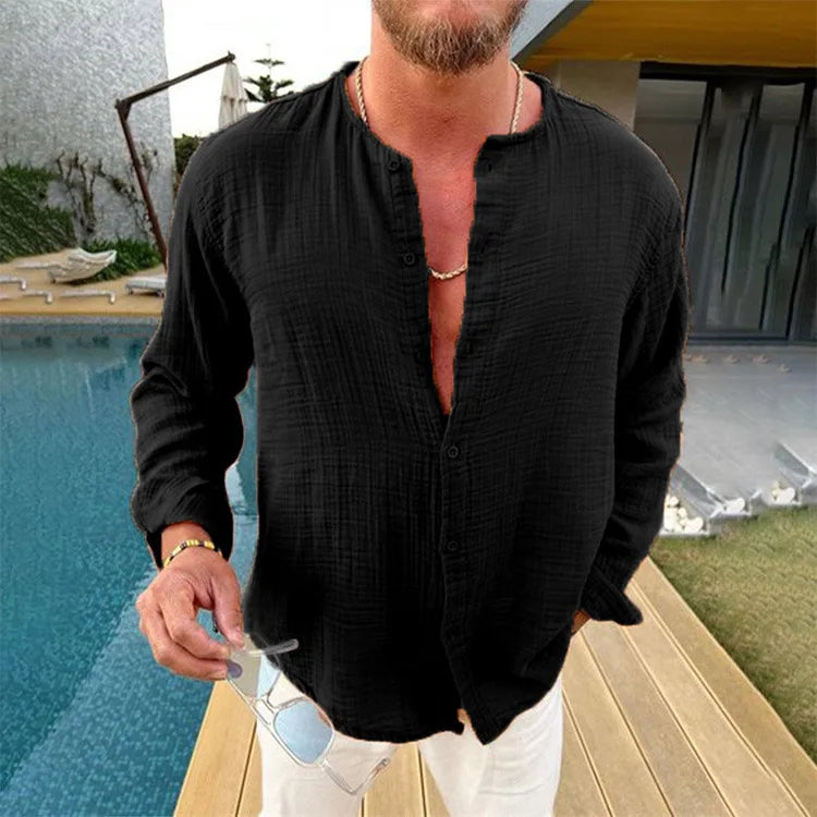 Wrinkle-Layer Shirt – DriftLinen™