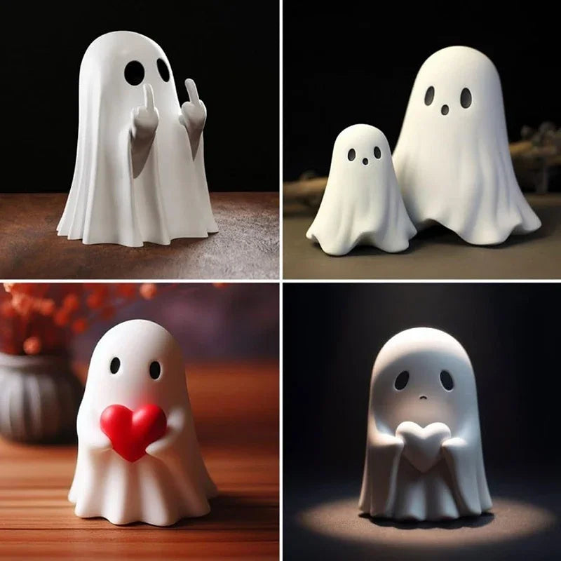 Middle Finger Ghost Figurine – SpookyFun™