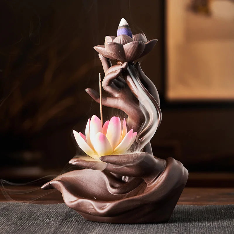 Lotus Dragon Incense Burner – ZenFlow™