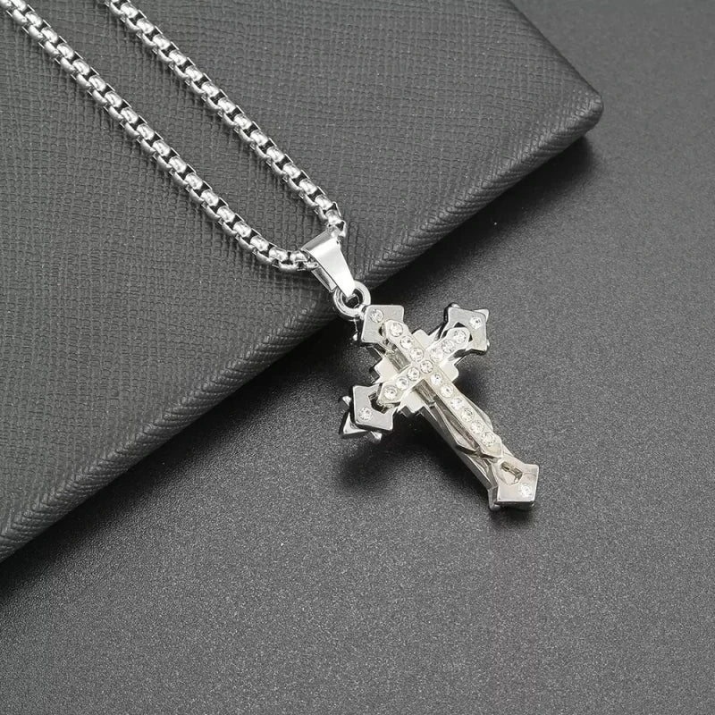 Titanium Steel Cross Necklace – TitanFaith™