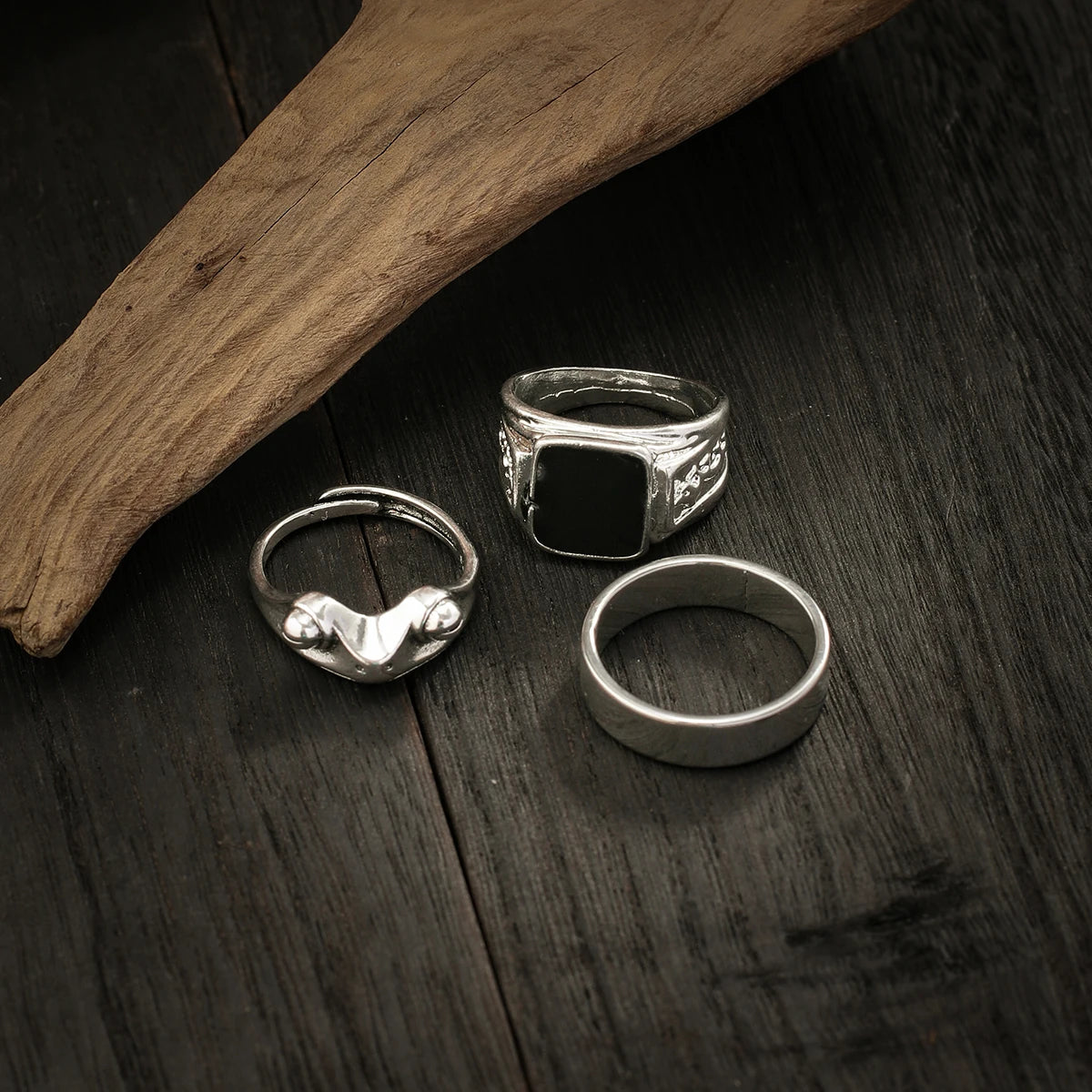 Gothic Punk Ring Set – DarkCore™