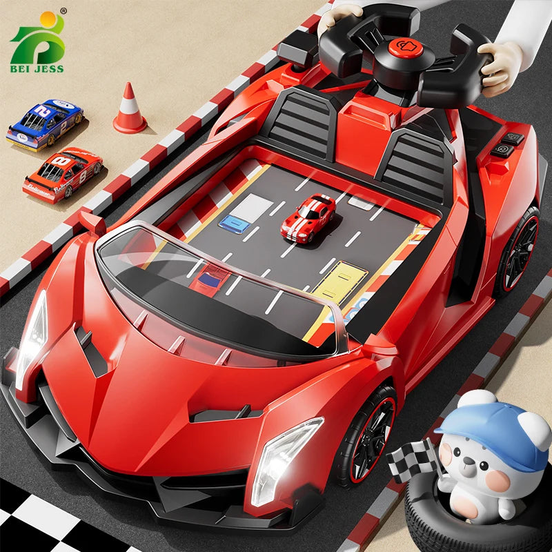 🏁 TurboTrack™ – 2-in-1 Race Car Arena for Kids