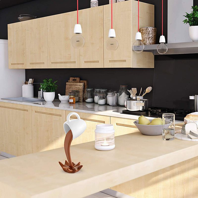 Floating Coffee Cup Sculpture – Creative Home Art