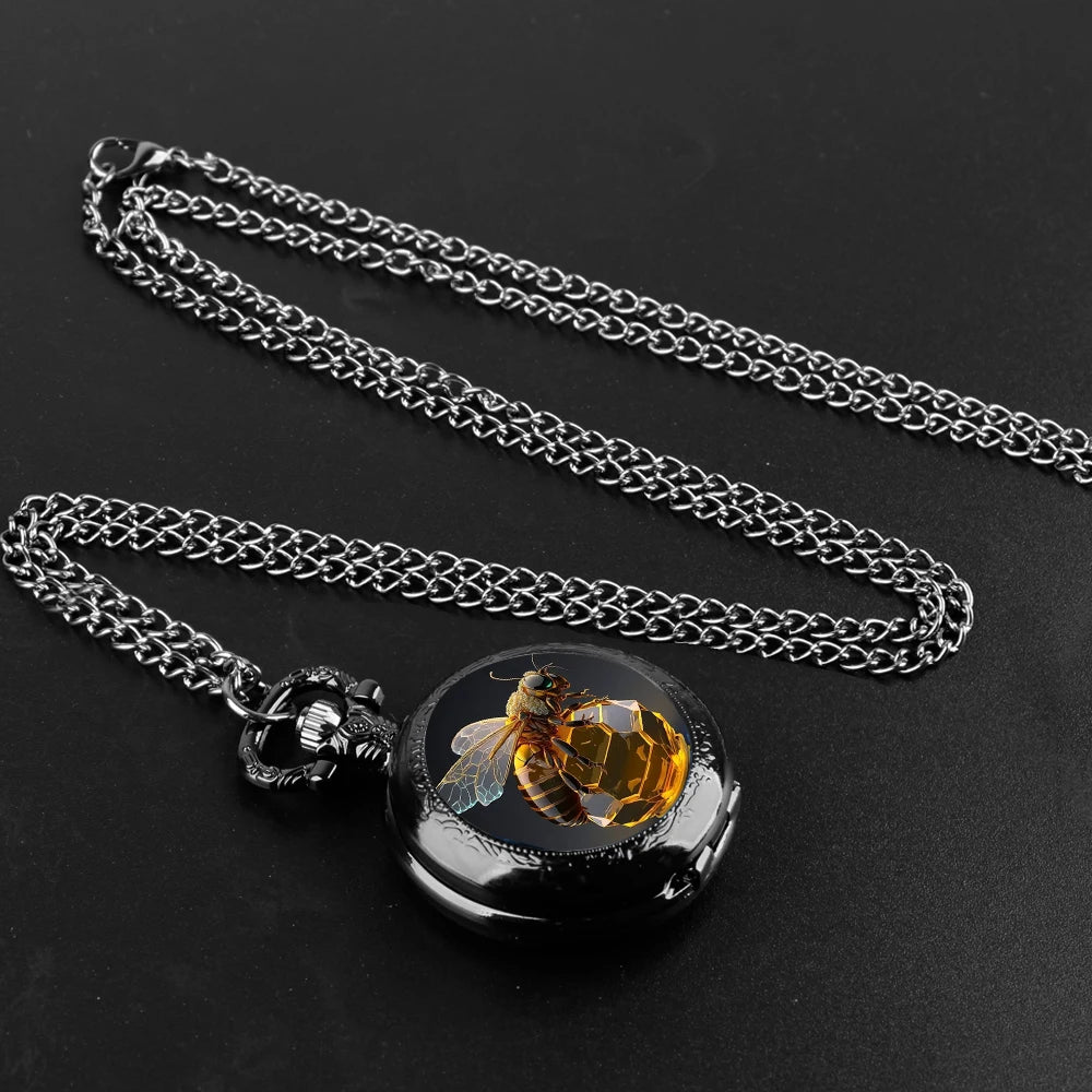 Honey Glass Dome Pocket Watch – TimeHive™