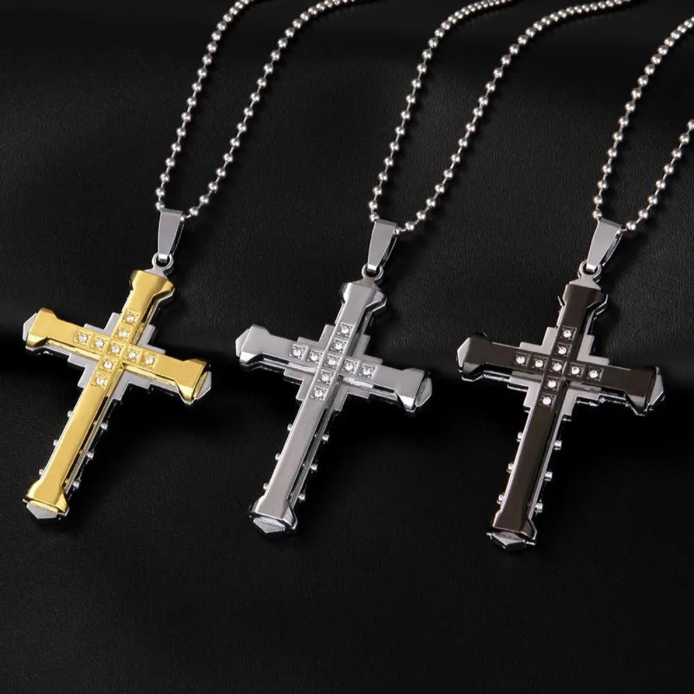 Crystal Cross Pendant – TrinityGlow™