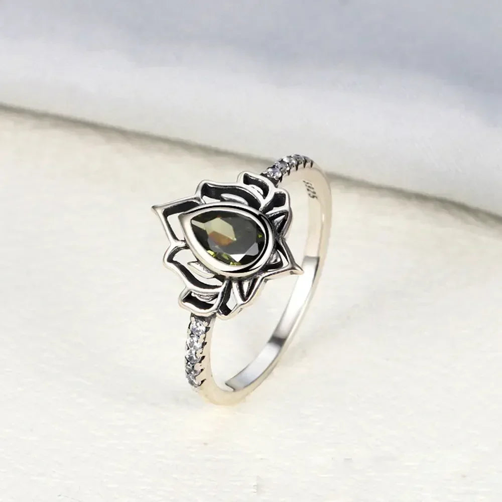 Vintage Lotus Adjustable Ring – LotusBloom™