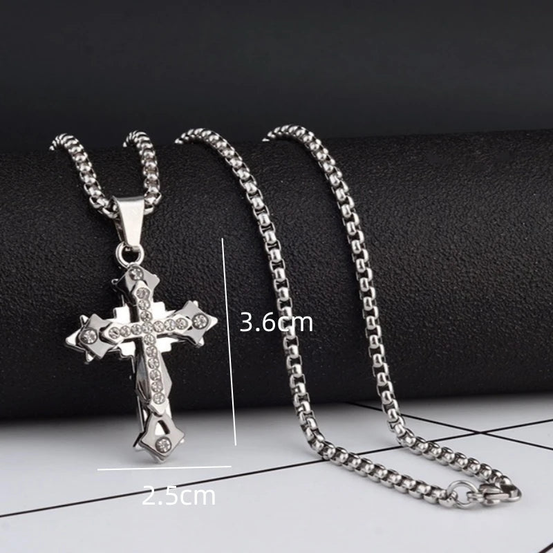 Titanium Steel Cross Necklace – TitanFaith™