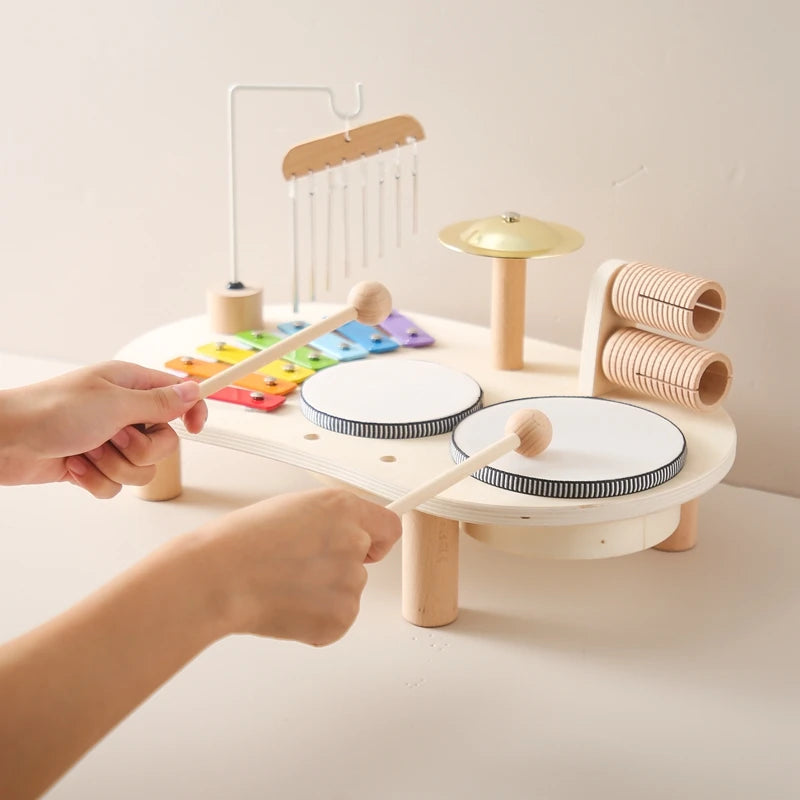 🎵 Wooden Music Table – Inspire Musical Genius from Day One