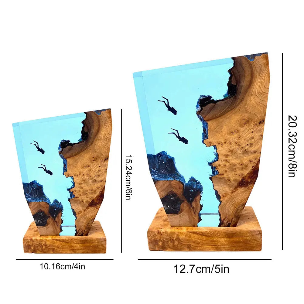 Deep Sea Diver Resin Table Lamp – Seabed Explorer™