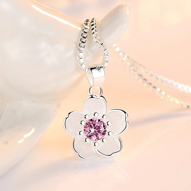 BlossomAura™ – Sterling Silver Necklace