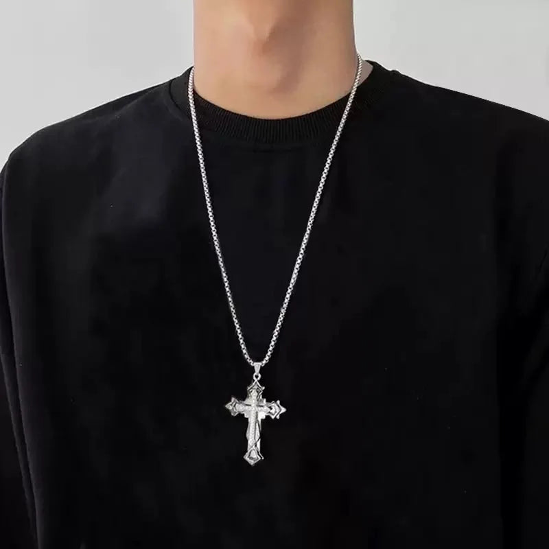 Titanium Steel Cross Necklace – TitanFaith™
