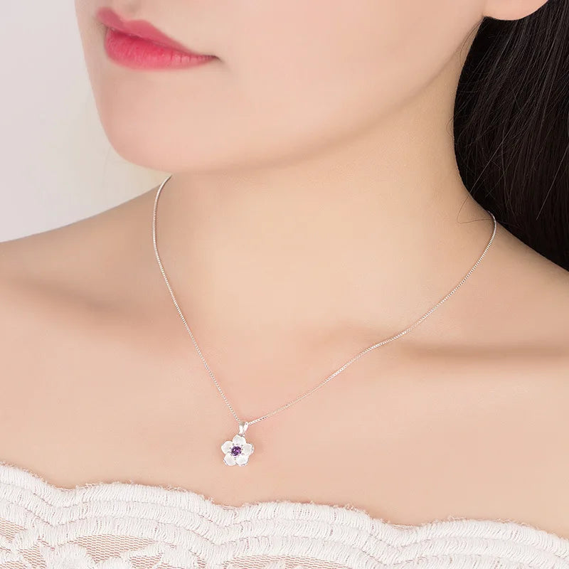 BlossomAura™ – Sterling Silver Necklace