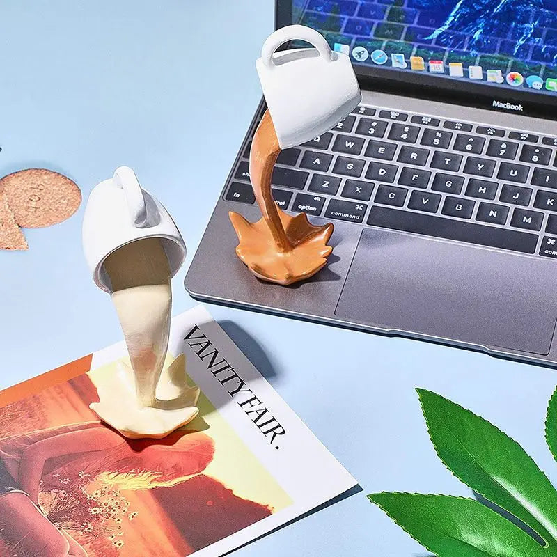 Floating Coffee Cup Sculpture – Creative Home Art