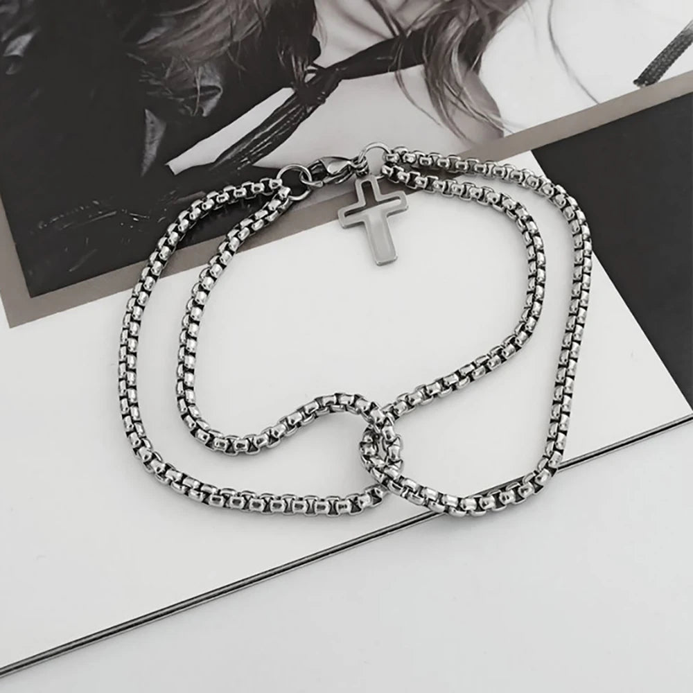 Double Chain Cross Bracelet – CrossLink™