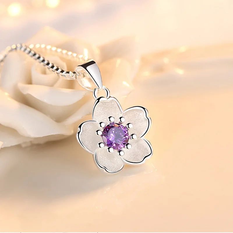 BlossomAura™ – Sterling Silver Necklace