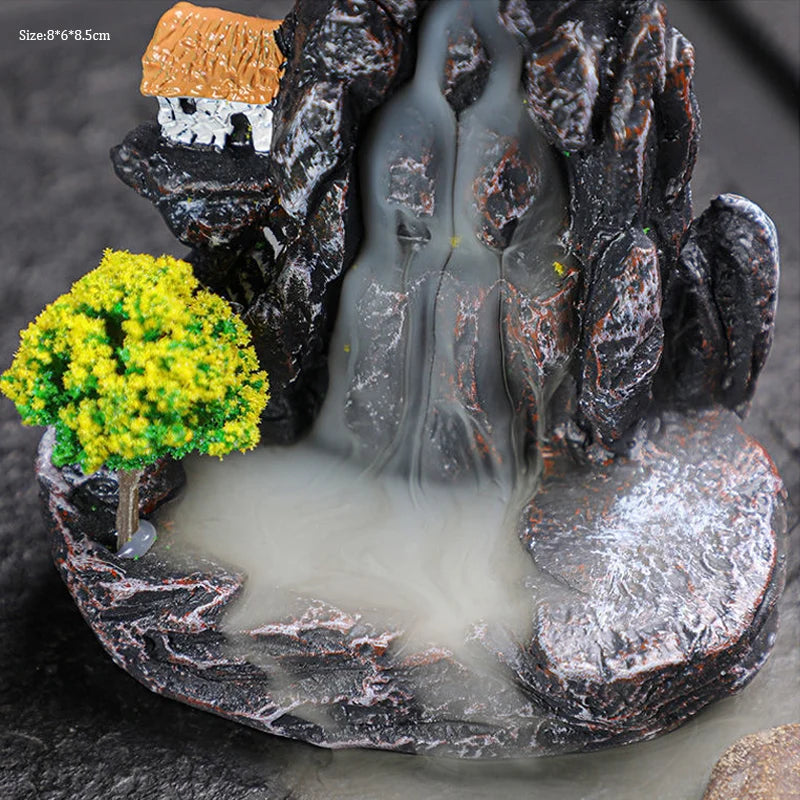 Waterfall Backflow Incense Holder – AromaCascade™