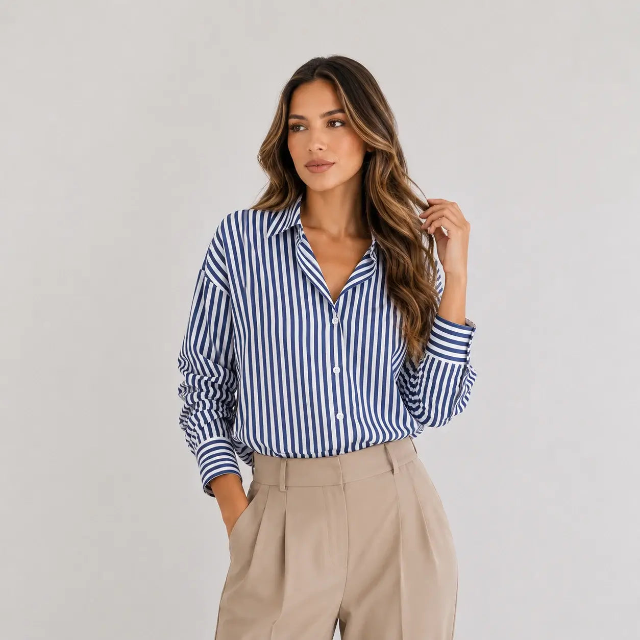 Camisa Elegante de Manga Larga para Mujer