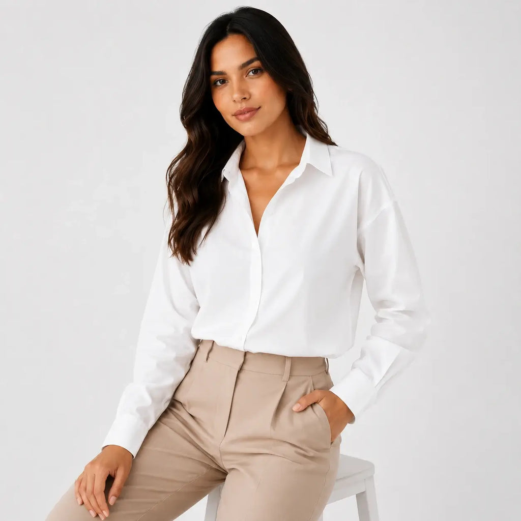 Camisa Elegante de Manga Larga para Mujer