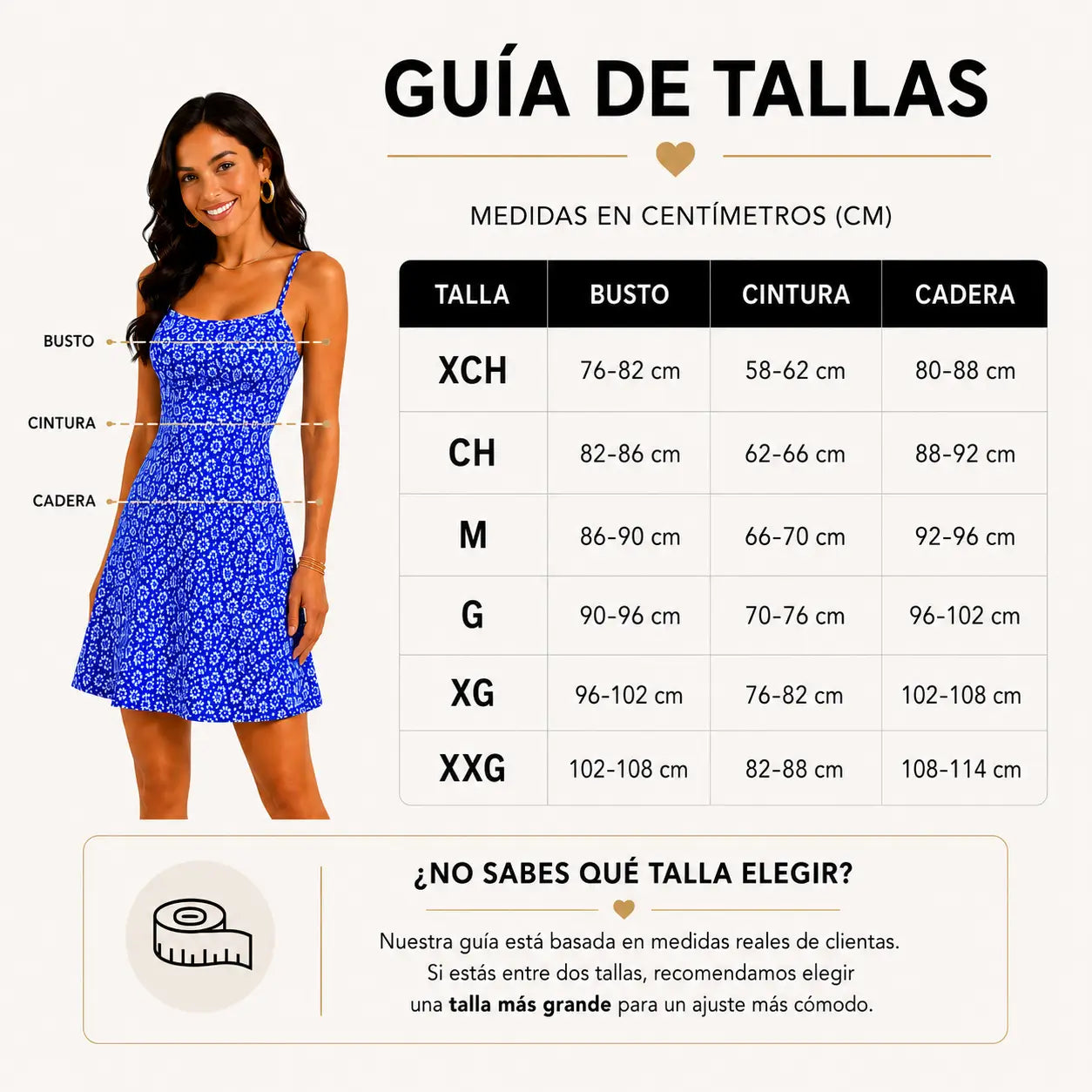 Guía de Tallas