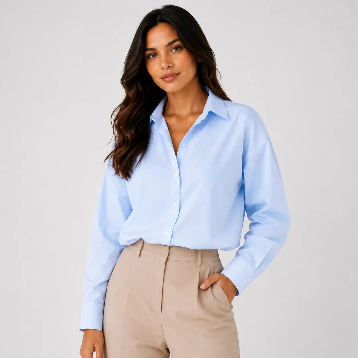 Camisa Elegante de Manga Larga para Mujer