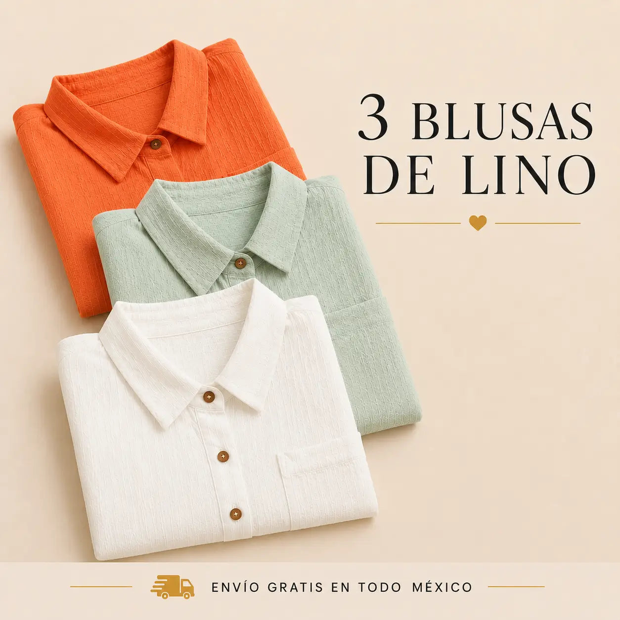 Blusa Suelta de Lino Elegante con Bolsillo Lateral