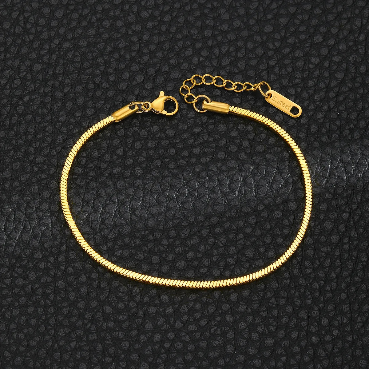 Stainless Steel Snake Bone Bracelet – SteelPulse™