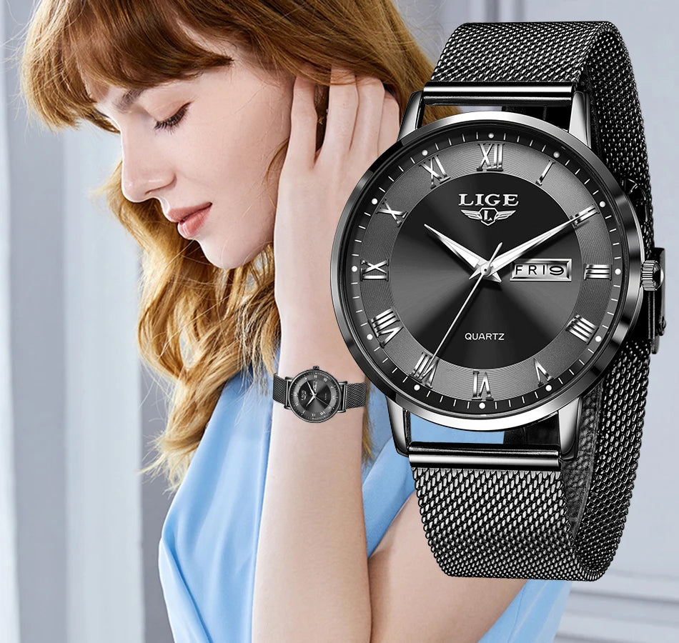 LIGE Luxury Bracelet Watch – 2024 Edition