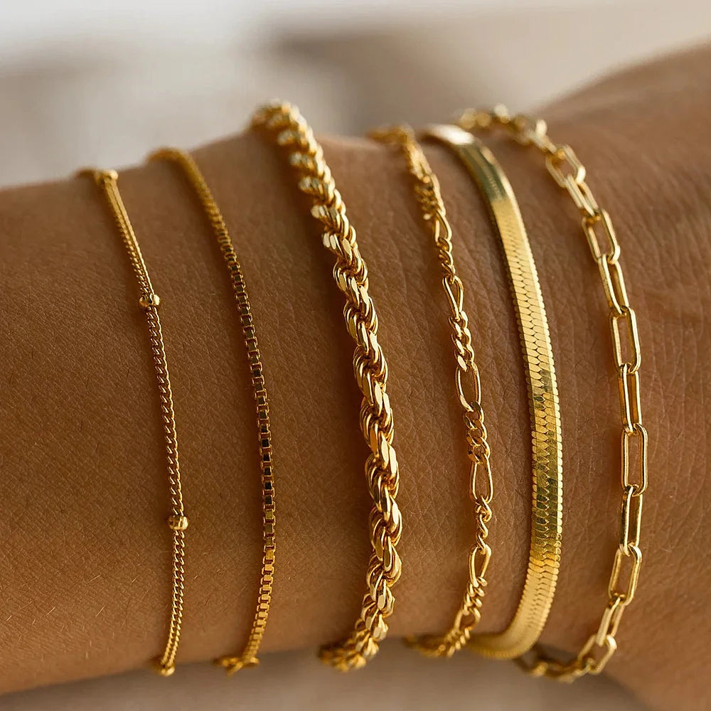 Conjunto de pulseras Bloom Gold