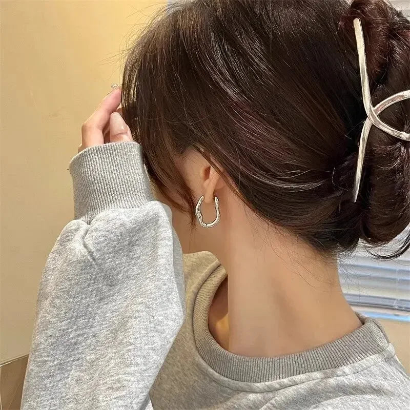 Irregular Metallic Hoops – Auria™