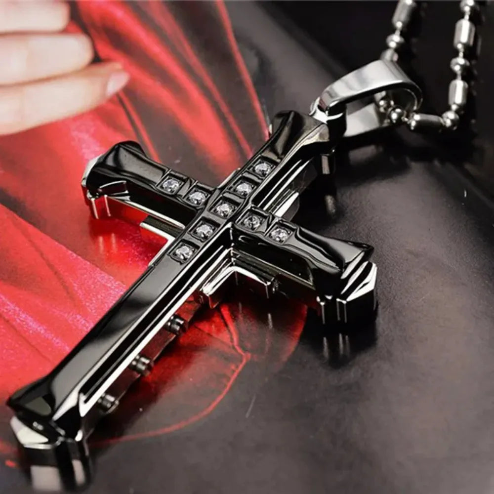 Crystal Cross Pendant – TrinityGlow™