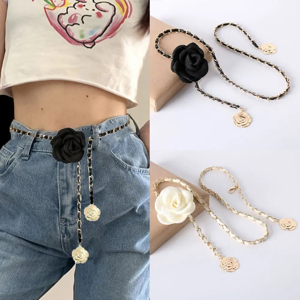 CamelliaCharm™ – Flower Waist Chain