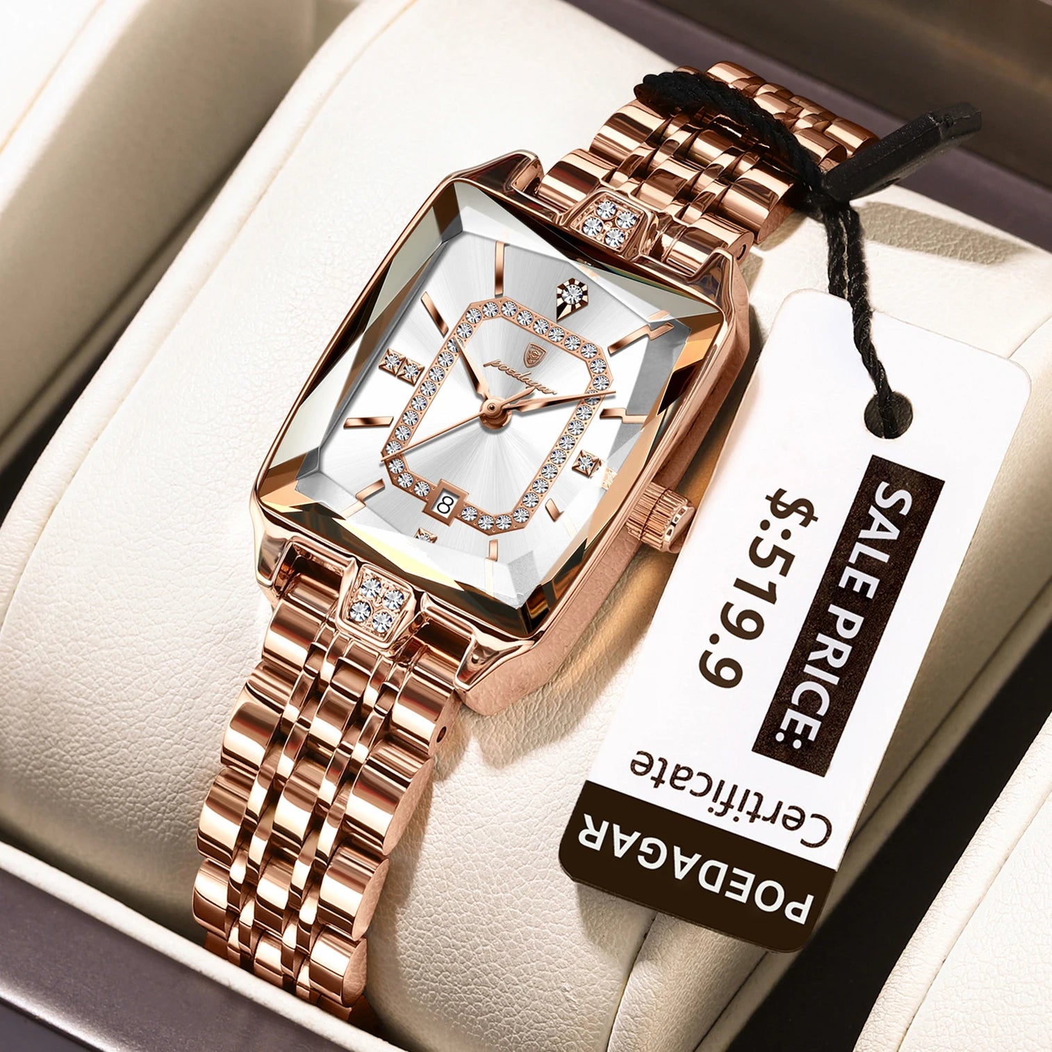 Luxury Ladies Quartz Watch – Poedagar Elegance™