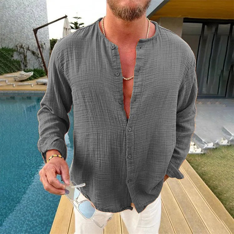 Wrinkle-Layer Shirt – DriftLinen™