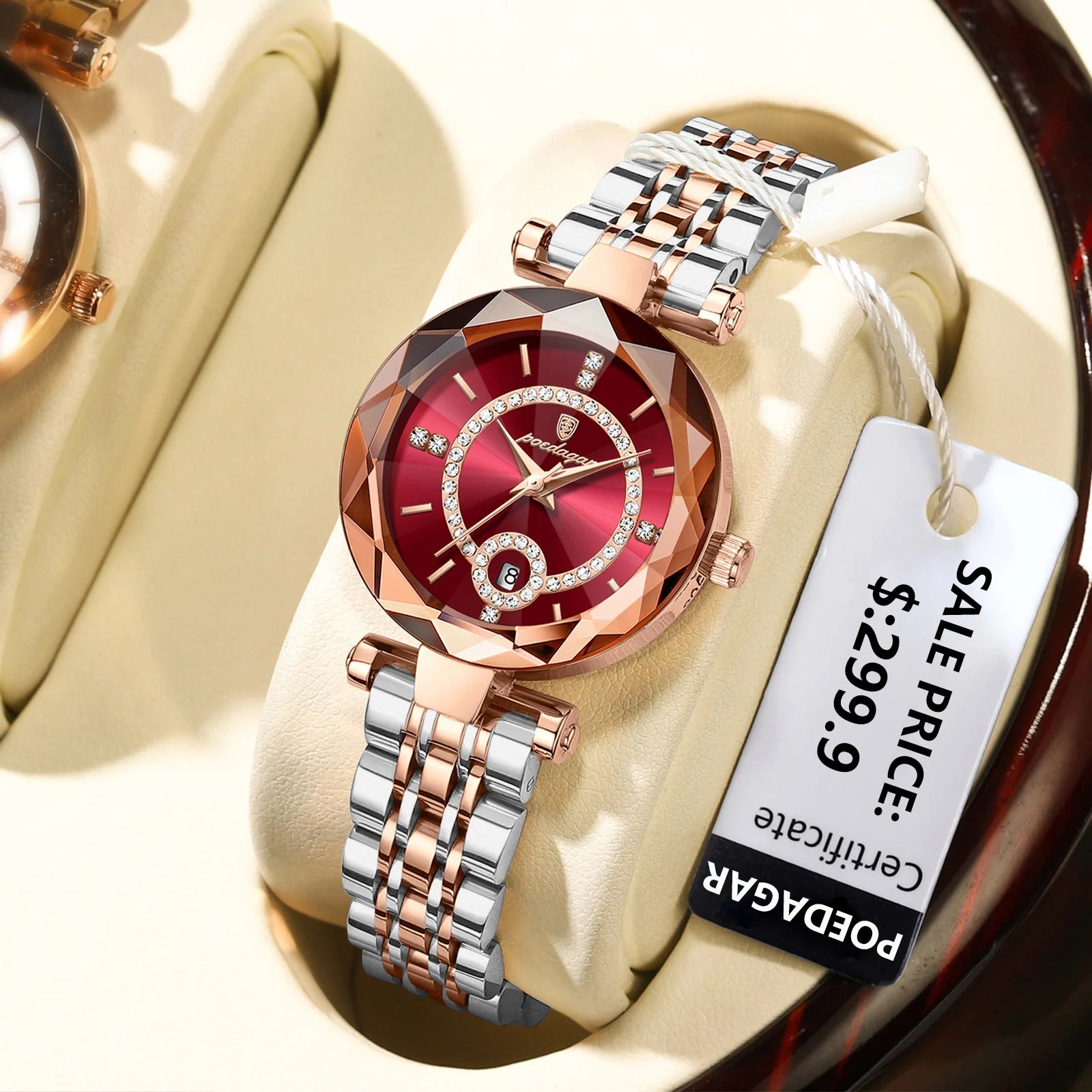 Diamond Quartz Watch – Poedar Luxe™