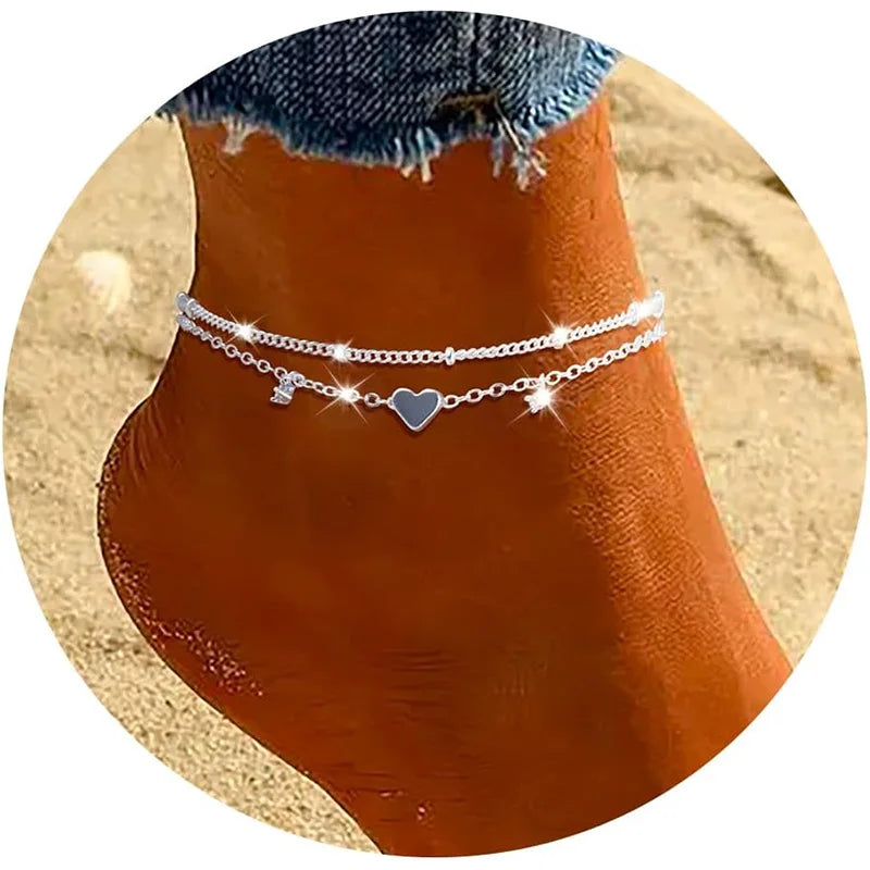 HeartLink™ – Waterproof CZ Anklet
