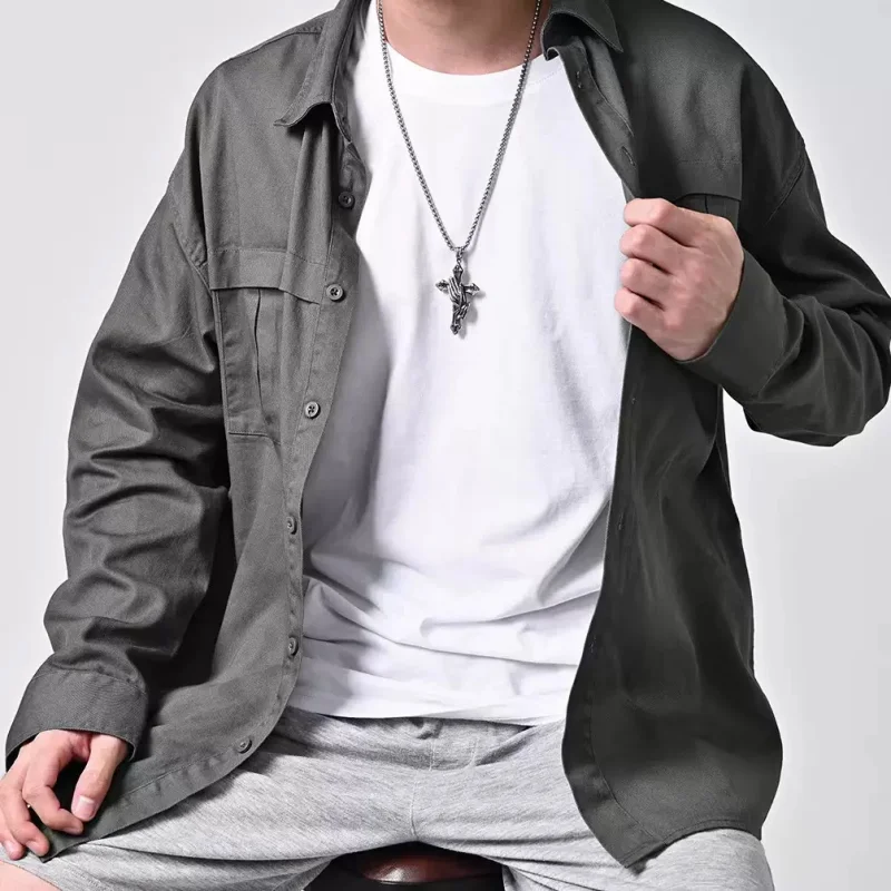 Prayer Hand Cross Necklace – FaithForge™